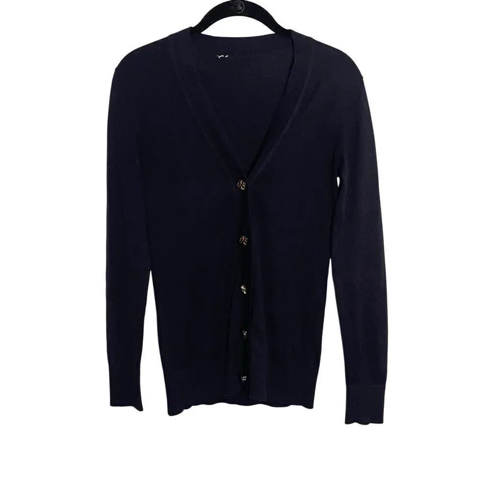 Tory Burch 100% Cotton Button Front Cardigan Sweater Women’s Size Small